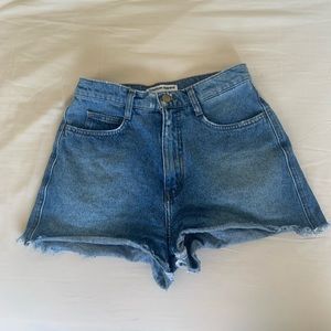 American Apparel Jean Shorts